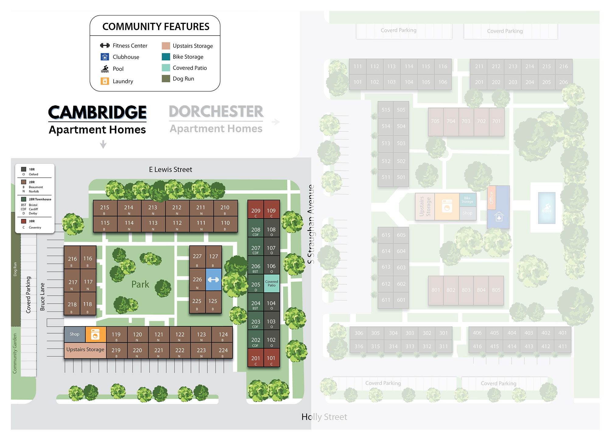 Cambridge Apartment Homes - Siteplan
