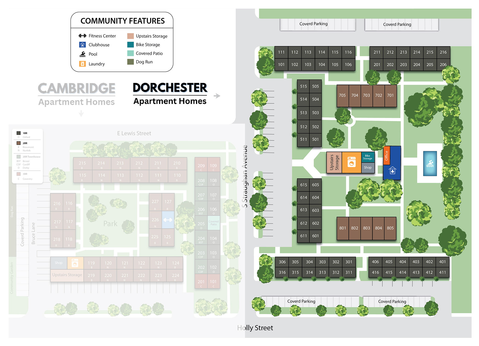 Dorchester Apartment Homes - Siteplan